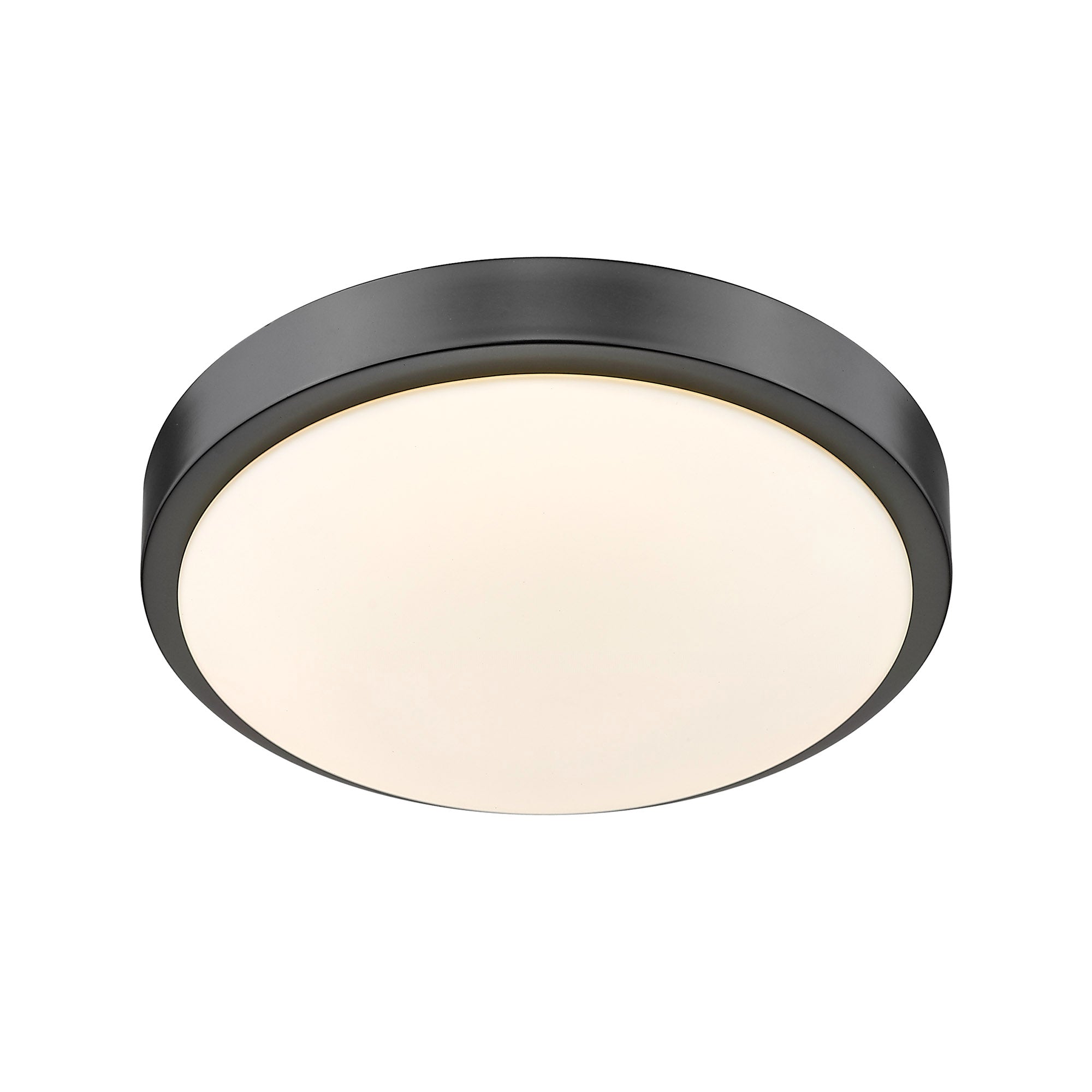 Golden Lighting Gabi Integrated LED 10in Flush Mount in Matte Black - - Golden Lighting