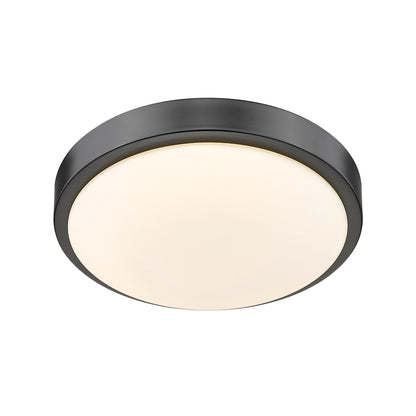 Golden Lighting Gabi Integrated LED 10in Flush Mount in Matte Black - - Golden Lighting