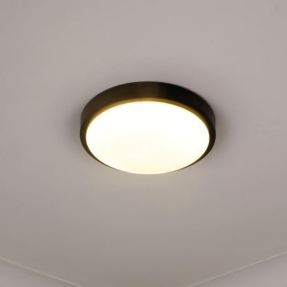 Golden Lighting Gabi Integrated LED 10in Flush Mount in Matte Black - - Golden Lighting