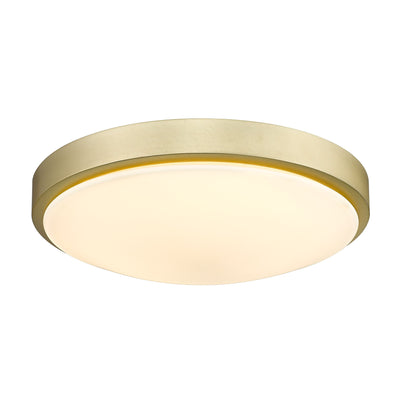 Golden Lighting Gabi Integrated LED 12in Flush Mount in Brushed Champagne Brass - - Golden Lighting