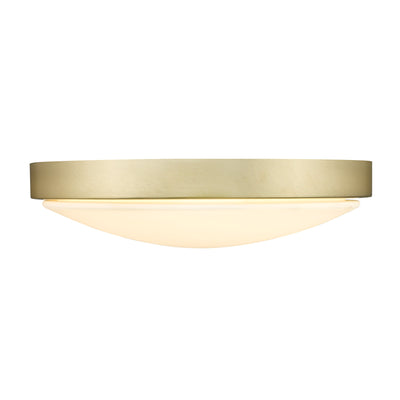 Golden Lighting Gabi Integrated LED 12in Flush Mount in Brushed Champagne Brass - - Golden Lighting