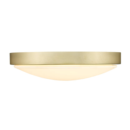 Golden Lighting Gabi Integrated LED 12in Flush Mount in Brushed Champagne Brass - - Golden Lighting