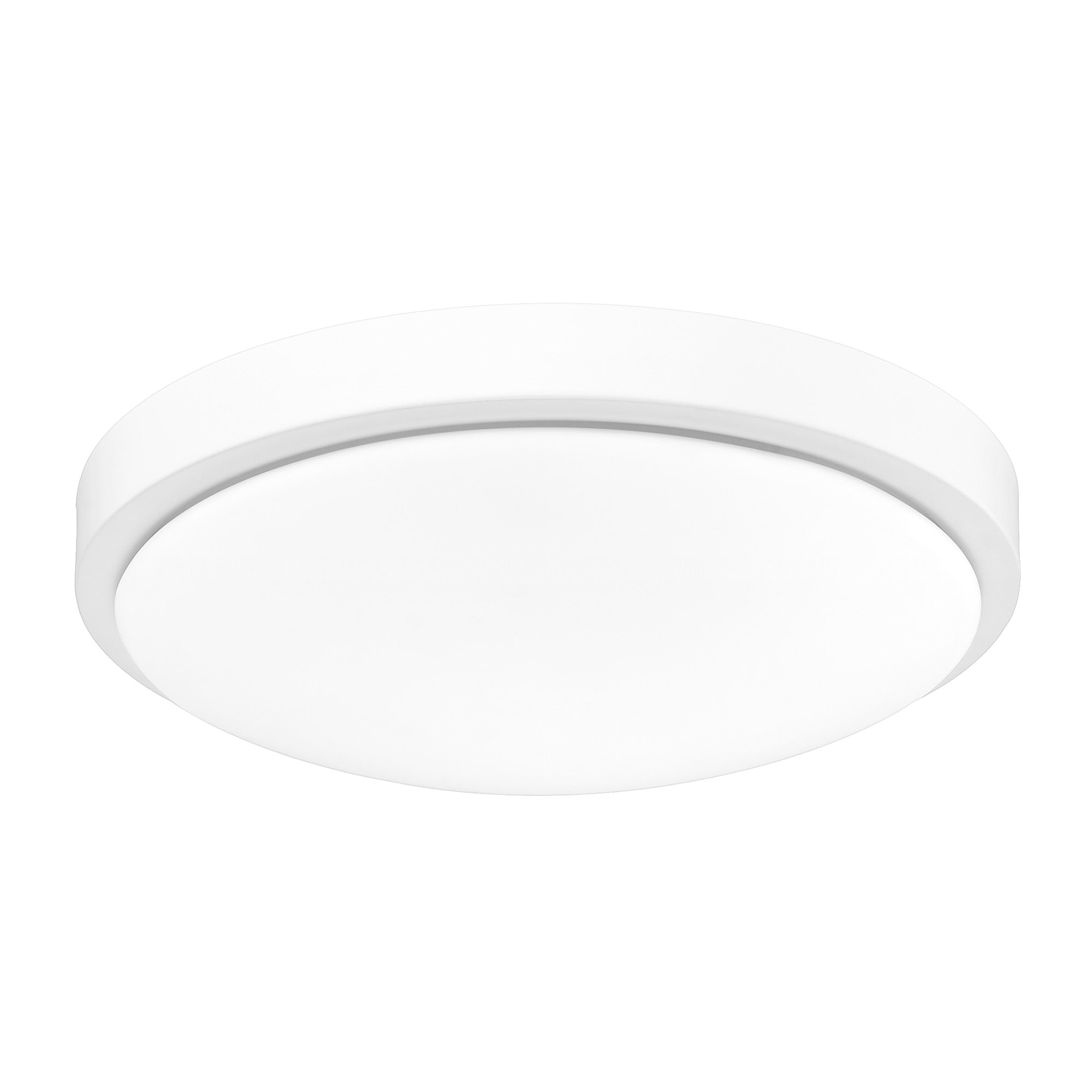 Gabi WHT Flush Mount in Matte White with Opal Shade - - Golden Lighting