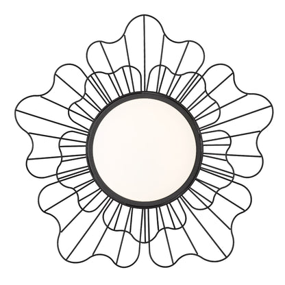 Golden Lighting Yasmin Integrated LED Flush Mount in Natural Black - - Golden Lighting