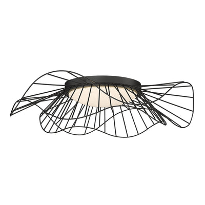 Golden Lighting Elena Integrated LED Flush Mount in Natural Black - - Golden Lighting