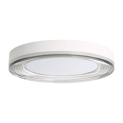 Ondulada Integrated LED 16in Flush Mount in Sand White and Smoky Acrylic, alternate view - Golden Lighting