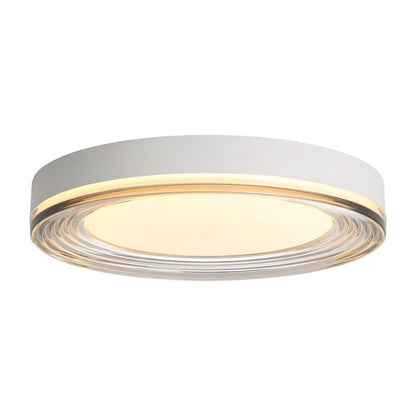 Ondulada Integrated LED 16in Flush Mount in Sand White and Smoky Acrylic