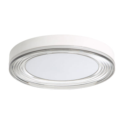 Ondulada Integrated LED 16in Flush Mount in Sand White and Smoky Acrylic, alternate view - Golden Lighting