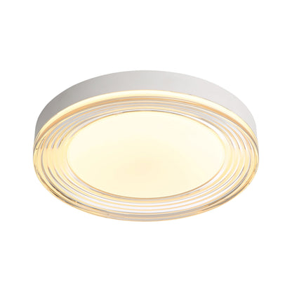 Ondulada Integrated LED 16in Flush Mount in Sand White and Smoky Acrylic