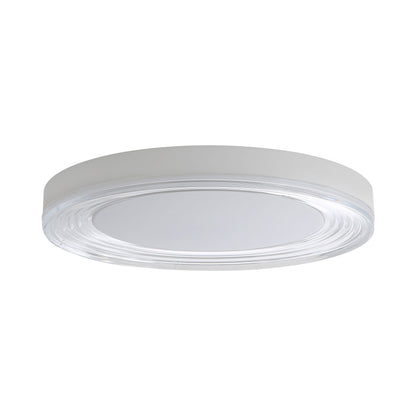 Ondulada Integrated LED 20in Flush Mount in Sand White and Clear Glass
