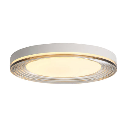 Ondulada Integrated LED 20in Flush Mount in Sand White and Smoky Acrylic