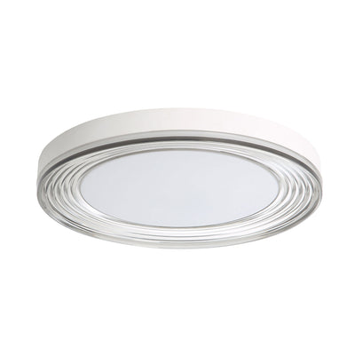 Ondulada Integrated LED 20in Flush Mount in Sand White and Smoky Acrylic, alternate view - Golden Lighting