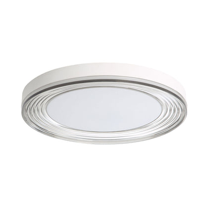 Ondulada Integrated LED 20in Flush Mount in Sand White and Smoky Acrylic