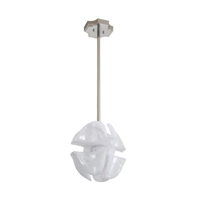 Golden Lighting Glacier Integrated LED Pendant in Polished Nickel - - Golden Lighting