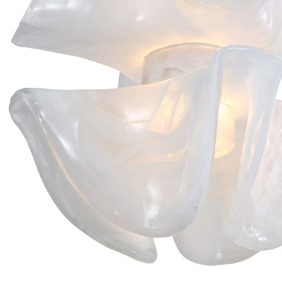 Golden Lighting Glacier Integrated LED Pendant in Polished Nickel - - Golden Lighting