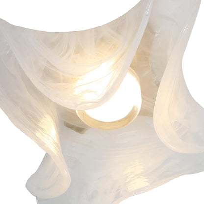 Golden Lighting Glacier Integrated LED Flush Mount in Polished Nickel - - Golden Lighting