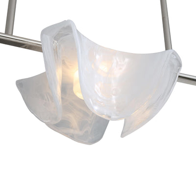 Golden Lighting Glacier Integrated LED Island Light in Polished Nickel - - Golden Lighting