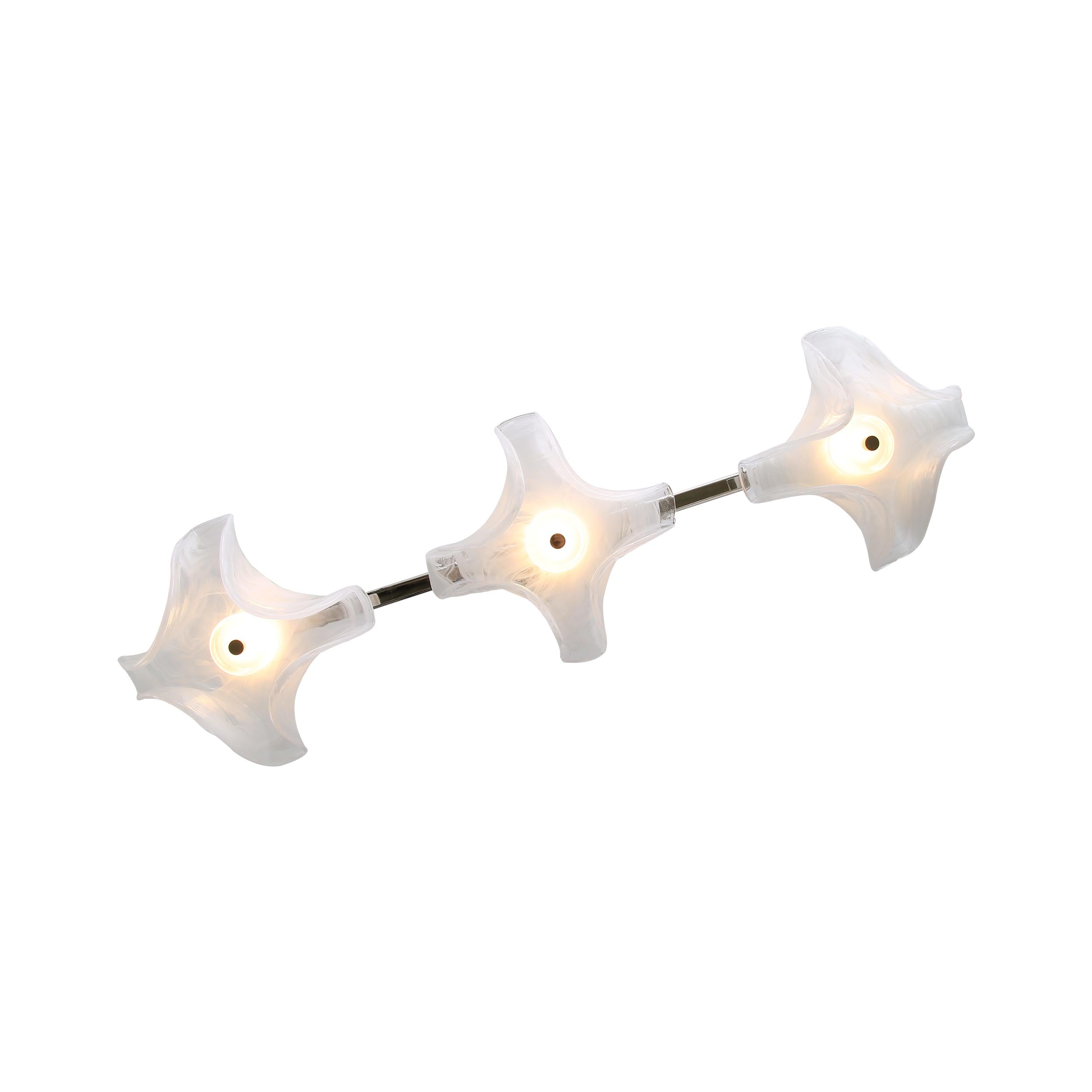 Golden Lighting Glacier Integrated LED Island Light in Polished Nickel - - Golden Lighting