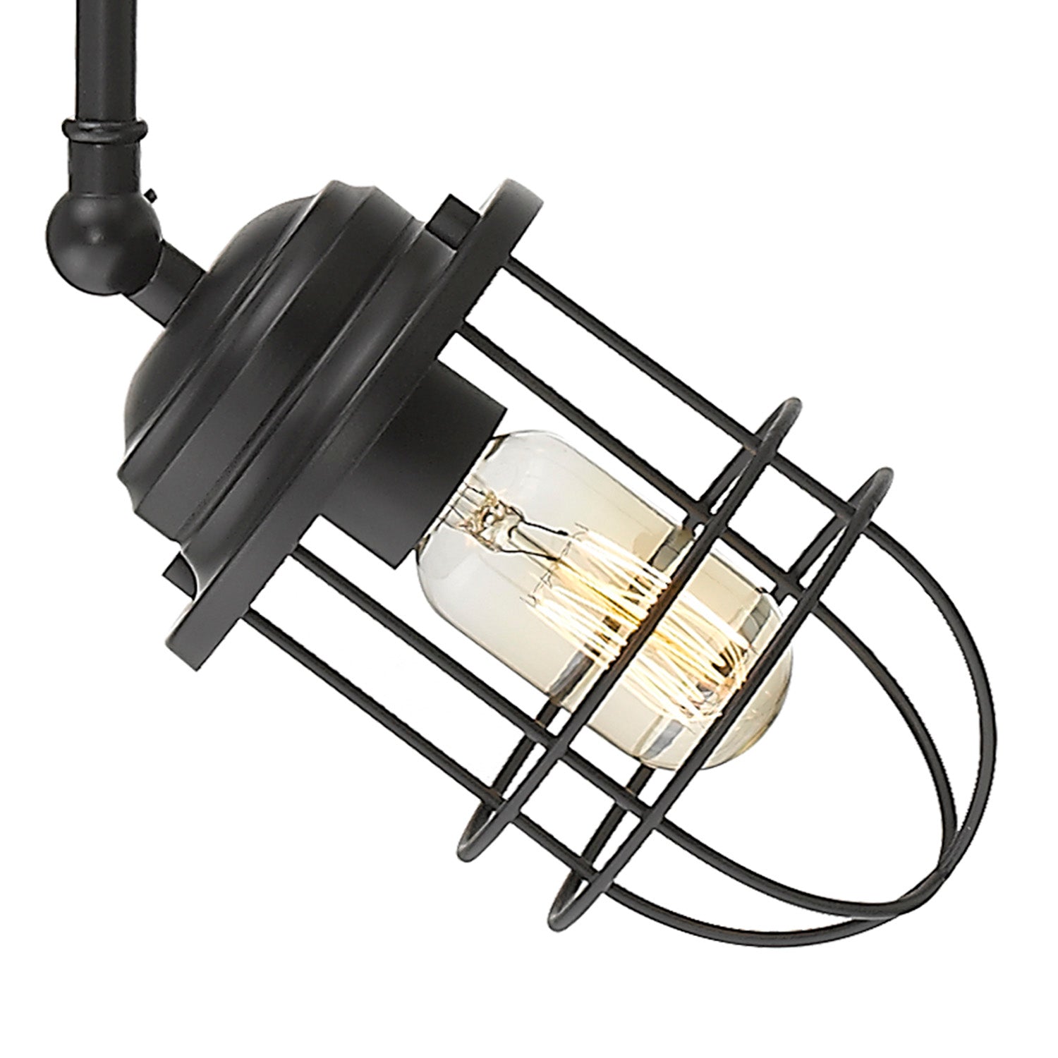 Golden Lighting Seaport 3-light Semi-Flush Mount in Matte Black - - Golden Lighting