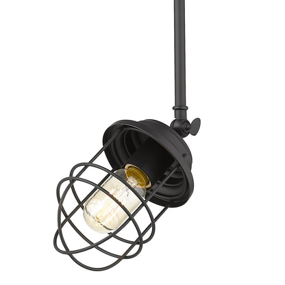 Golden Lighting Seaport 1-light Pendant in Matte Black - - Golden Lighting