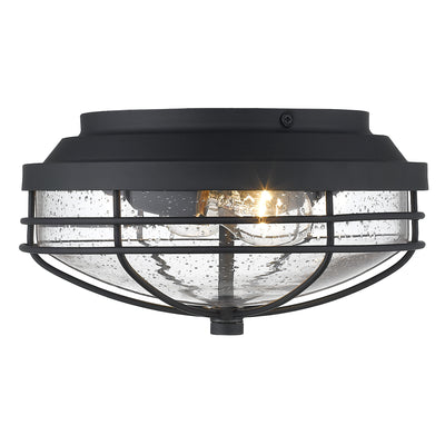 Golden Lighting Seaport 2-light Outdoor Ceiling in Natural Black - - Golden Lighting