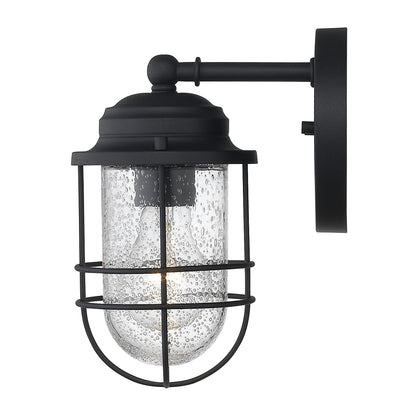 Golden Lighting Seaport 1-light 5in Outdoor Wall in Natural Black - - Golden Lighting