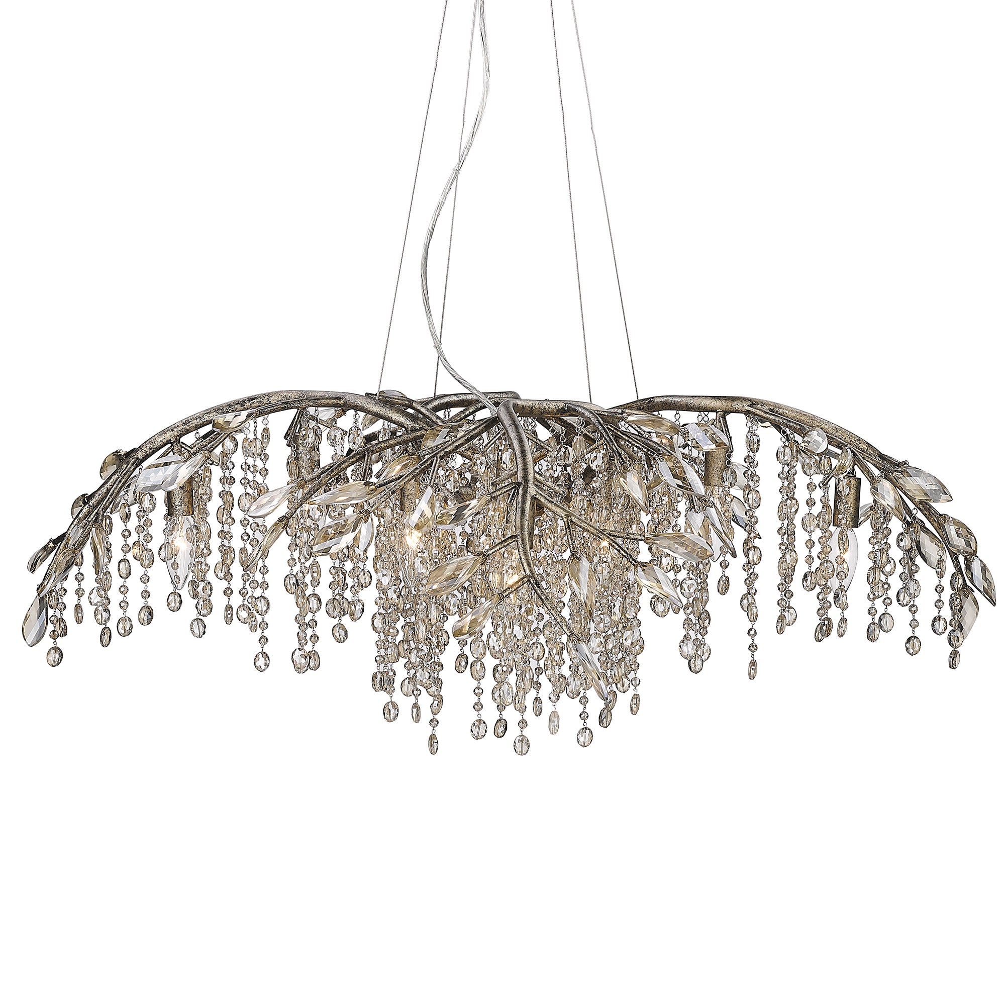 Ziva by Golden Lighting Autumn Twilight 12-light Chandelier in Mystic Gold - - Golden Lighting