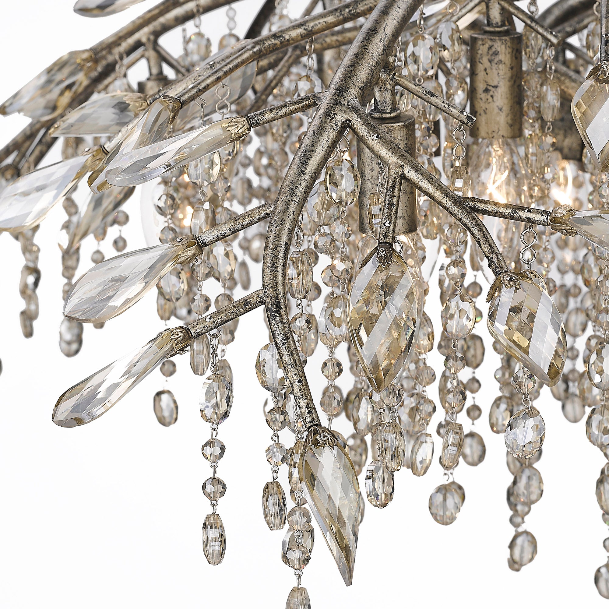 Ziva by Golden Lighting Autumn Twilight 12-light Chandelier in Mystic Gold - - Golden Lighting