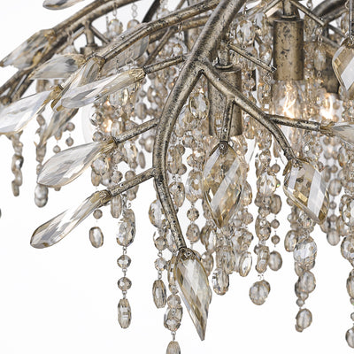 Ziva by Golden Lighting Autumn Twilight 12-light Chandelier in Mystic Gold - - Golden Lighting