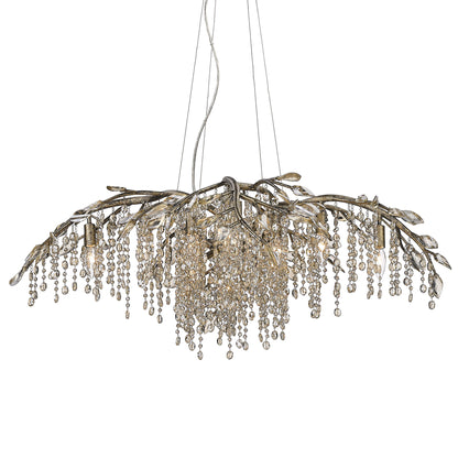 Ziva by Golden Lighting Autumn Twilight 12-light Chandelier in Mystic Gold