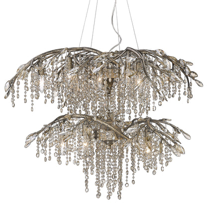 Ziva by Golden Lighting Autumn Twilight 18-light Chandelier in Mystic Gold - - Golden Lighting