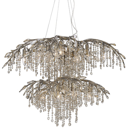Ziva by Golden Lighting Autumn Twilight 18-light Chandelier in Mystic Gold - - Golden Lighting