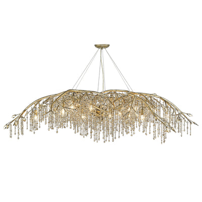 Ziva by Golden Lighting Autumn Twilight 24-light Chandelier in Mystic Gold - - Golden Lighting