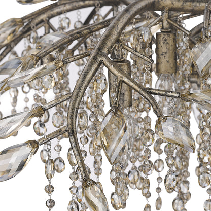 Ziva by Golden Lighting Autumn Twilight 24-light Chandelier in Mystic Gold - - Golden Lighting