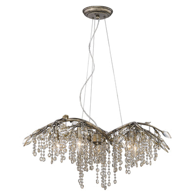 Ziva by Golden Lighting Autumn Twilight 6-light Chandelier in Mystic Gold - - Golden Lighting