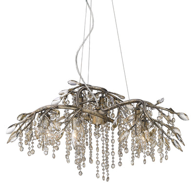 Ziva by Golden Lighting Autumn Twilight 6-light Chandelier in Mystic Gold - - Golden Lighting
