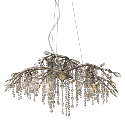 Ziva by Golden Lighting Autumn Twilight 6-light Chandelier in Mystic Gold - - Golden Lighting