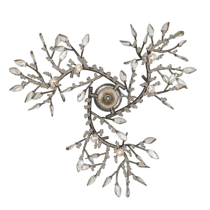 Ziva by Golden Lighting Autumn Twilight 6-light Chandelier in Mystic Gold - - Golden Lighting