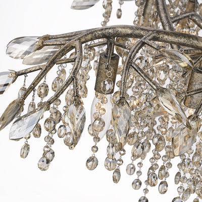 Ziva by Golden Lighting Autumn Twilight 6-light Chandelier in Mystic Gold - - Golden Lighting