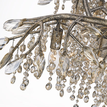 Ziva by Golden Lighting Autumn Twilight 6-light Chandelier in Mystic Gold - - Golden Lighting