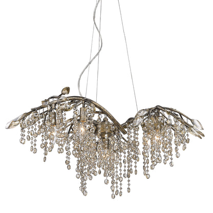 Ziva by Golden Lighting Autumn Twilight 6-light Chandelier in Mystic Gold