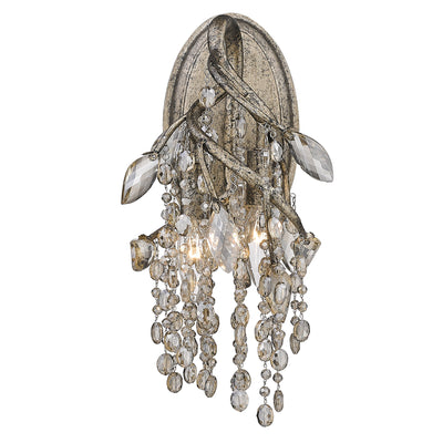 Ziva by Golden Lighting Autumn Twilight 2-light Wall Sconce in Mystic Gold - - Golden Lighting