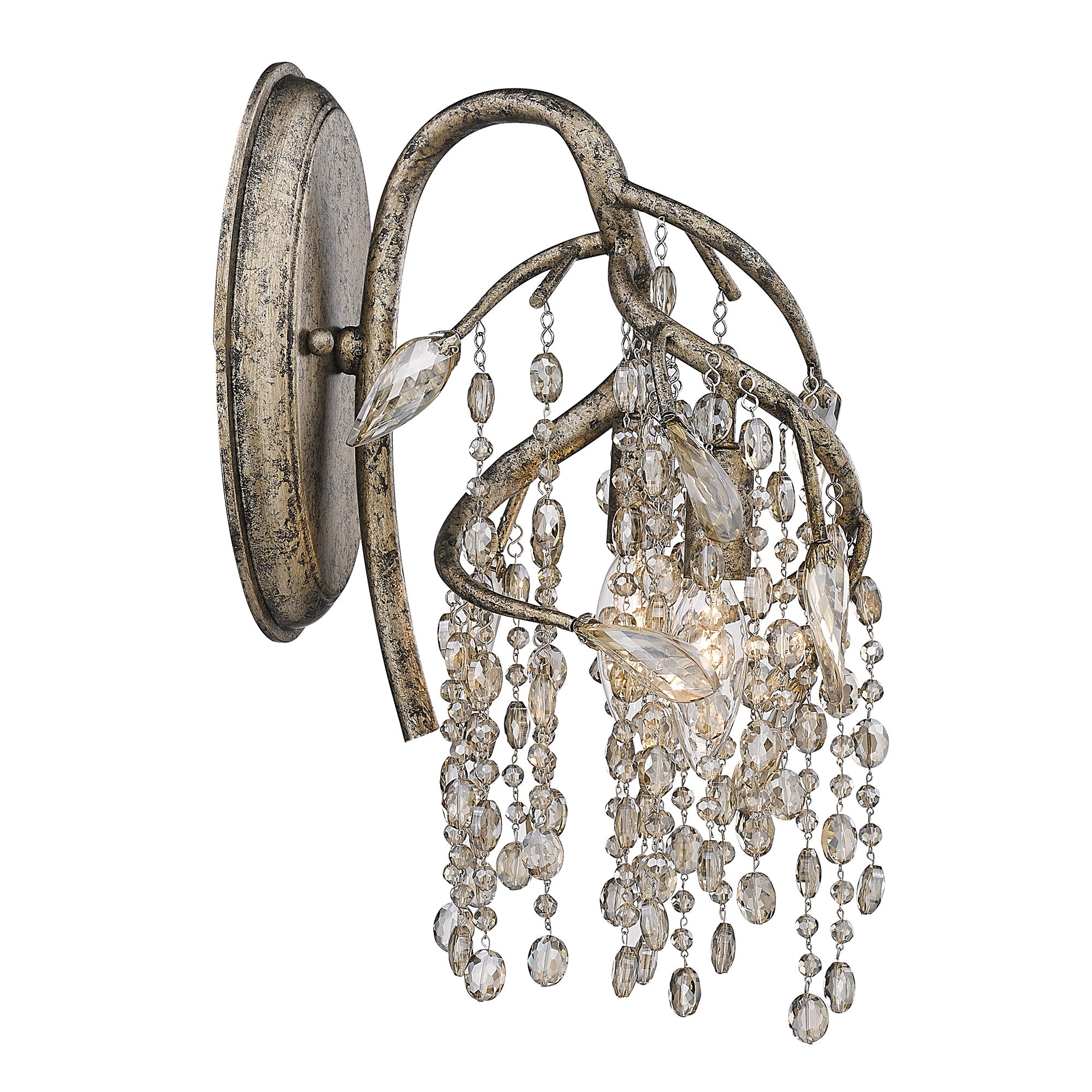 Ziva by Golden Lighting Autumn Twilight 2-light Wall Sconce in Mystic Gold - - Golden Lighting