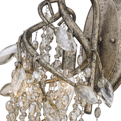 Ziva by Golden Lighting Autumn Twilight 2-light Wall Sconce in Mystic Gold - - Golden Lighting