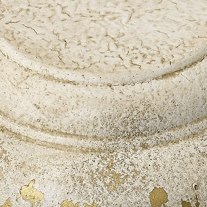 Golden Lighting Keating 3-light Flush Mount in Antique Ivory