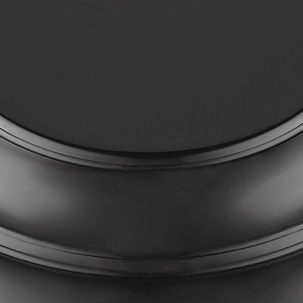 Yep by Golden Lighting Duncan 1-light 14in Rod Hung Pendant in Matte Black and Black shade