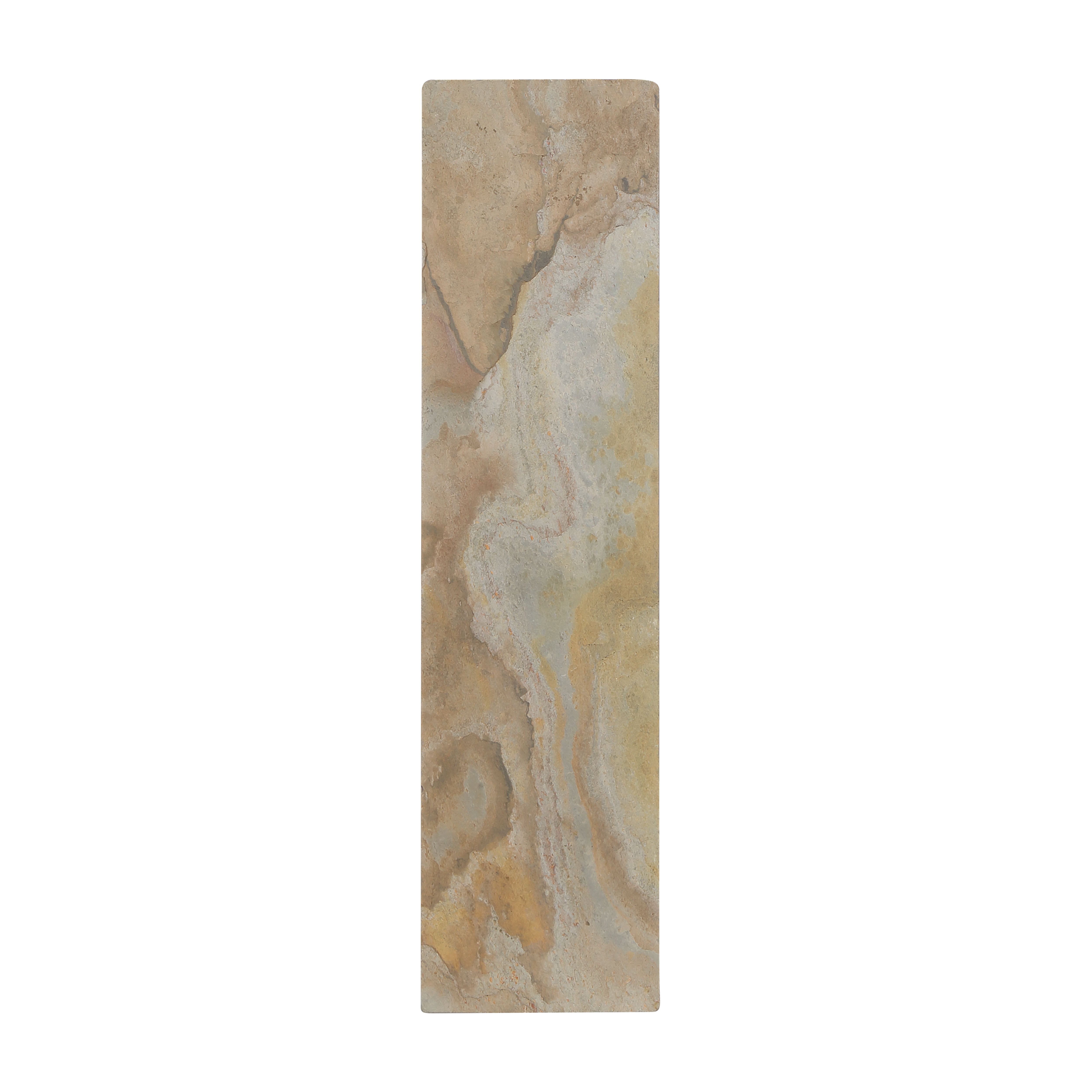 Stratum Integrated LED 24in Vanity in Matte Black with Moon Rock Slate - - Golden Lighting