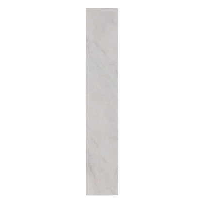 Stratum Integrated LED 24in Vanity in Brushed Nickel with Jazz White Marble - - Golden Lighting