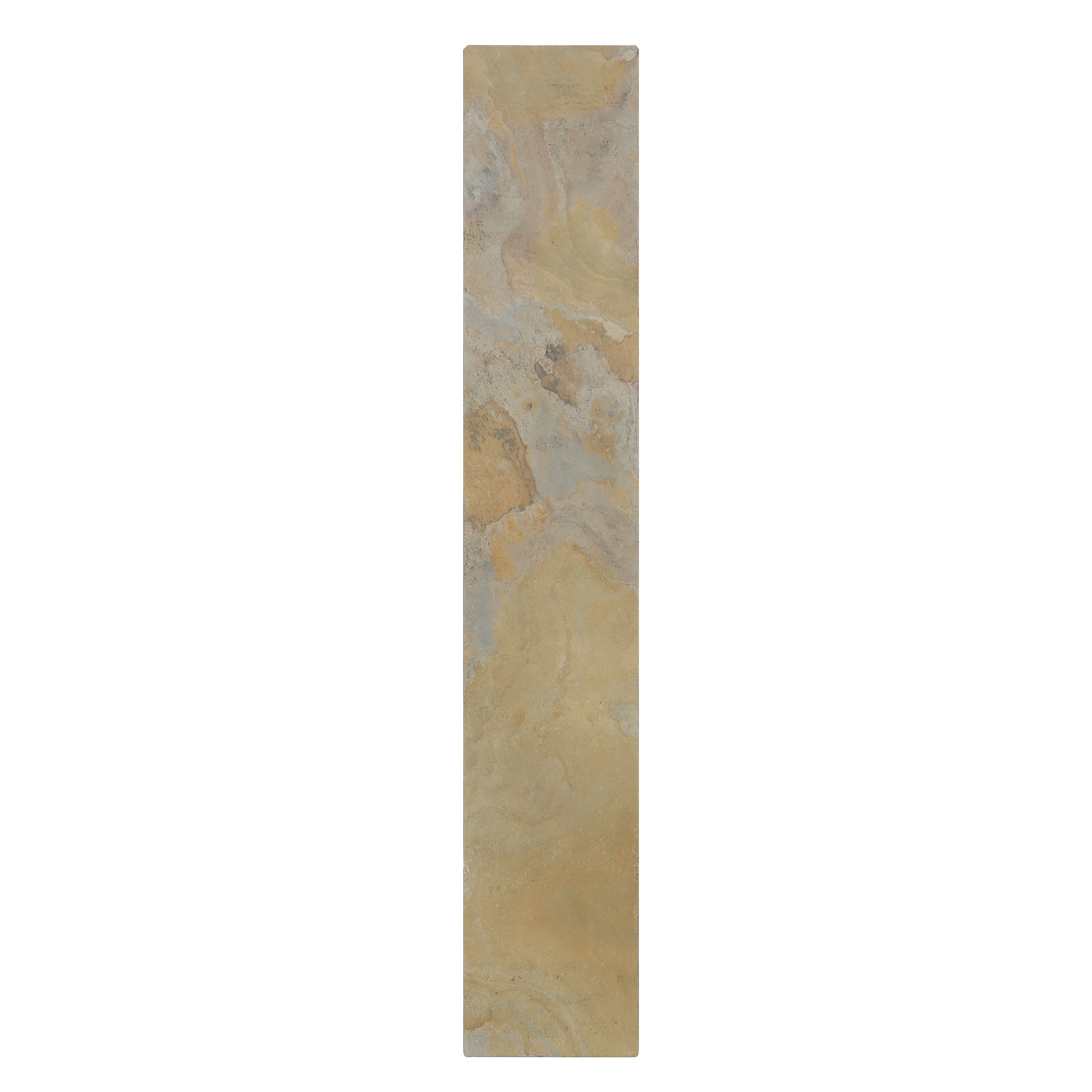 Stratum Integrated LED 24in Vanity in Brushed Nickel with Moon Rock Slate - - Golden Lighting
