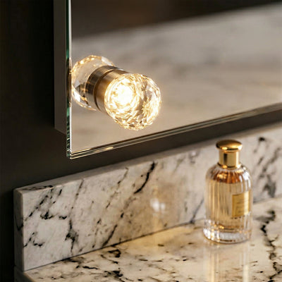 Starlight LED 30in Mirror with Cut Crystal Ball Diffusers